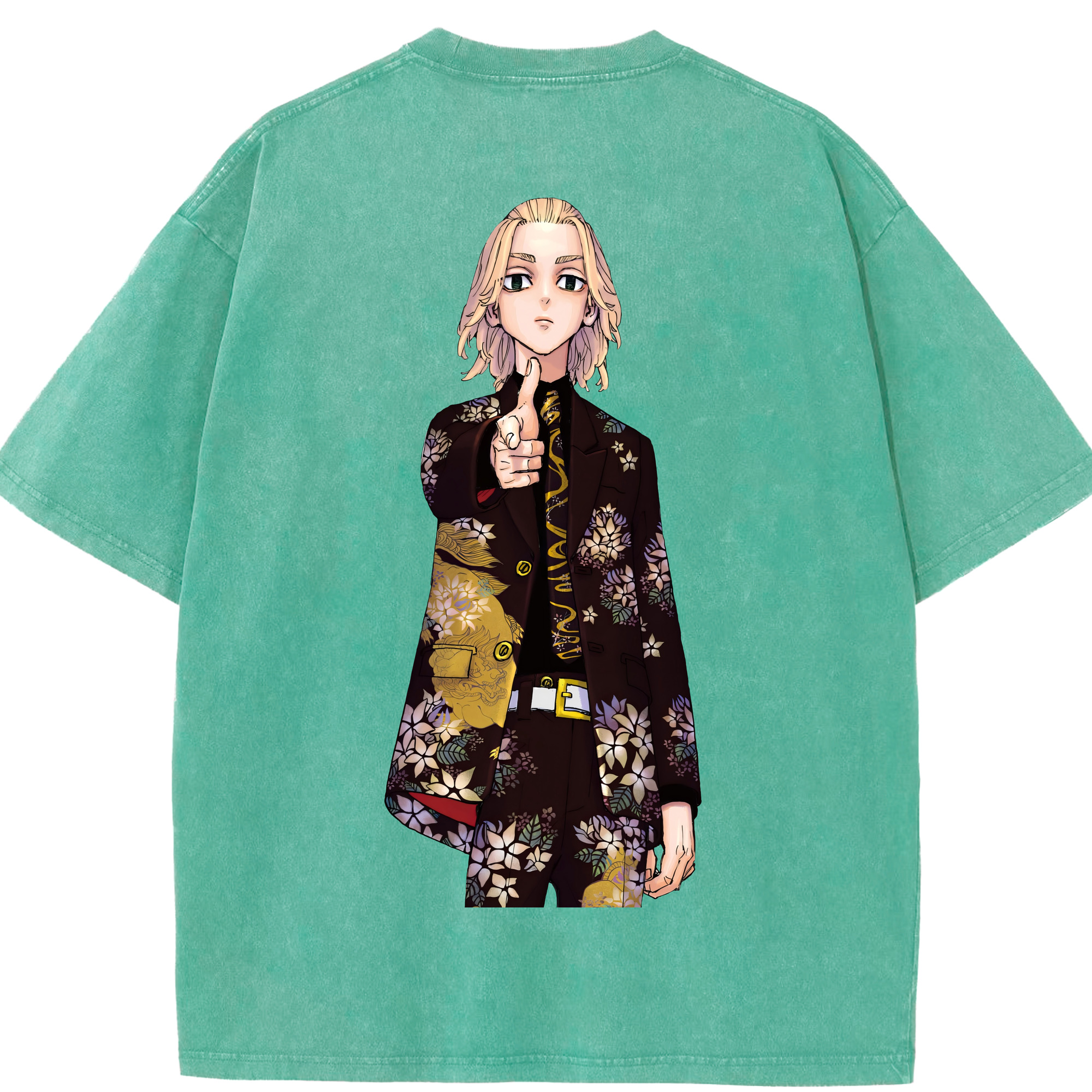 （画像用） 東京リベンジャーズ Tokyo Revengers 綿100% ヴィンテージ風 半袖Tシャツ（背面プリント）